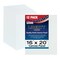 16 X 20 Inch Professional Art Canvas Board Panels 12 Pack - 8 Ounce Heavyweight Cotton Acid Free Canvases for Painting Acrylics and Watercolor (1 Case of 12 Single Canvas Painting Panels)
